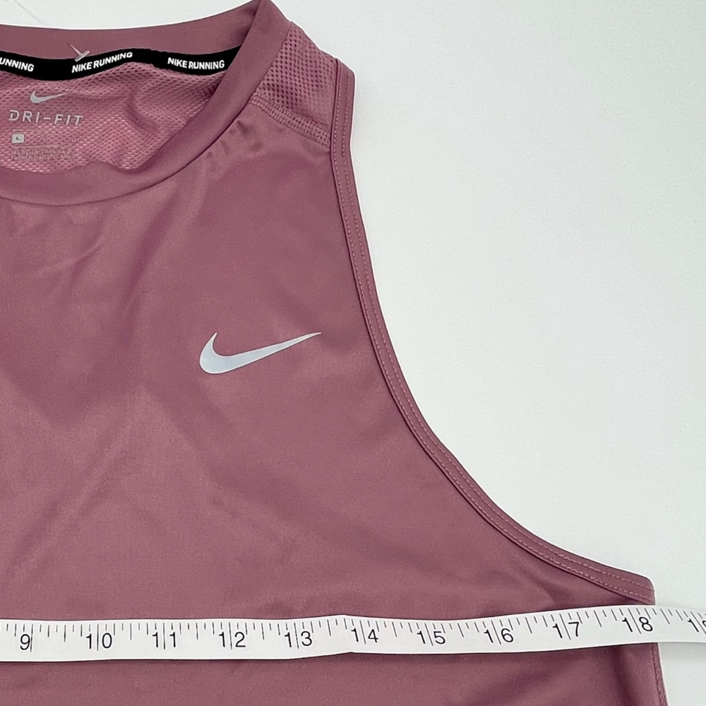 Nike Dry Fit Womens plum pink Racerback Running Athletic tank top -L lightweight - Picture 4 of 4